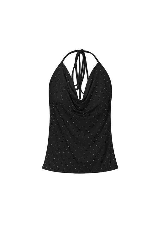 Haut sans manches pour femmes avec détails en strass et coupe ajustée – Sunkissed