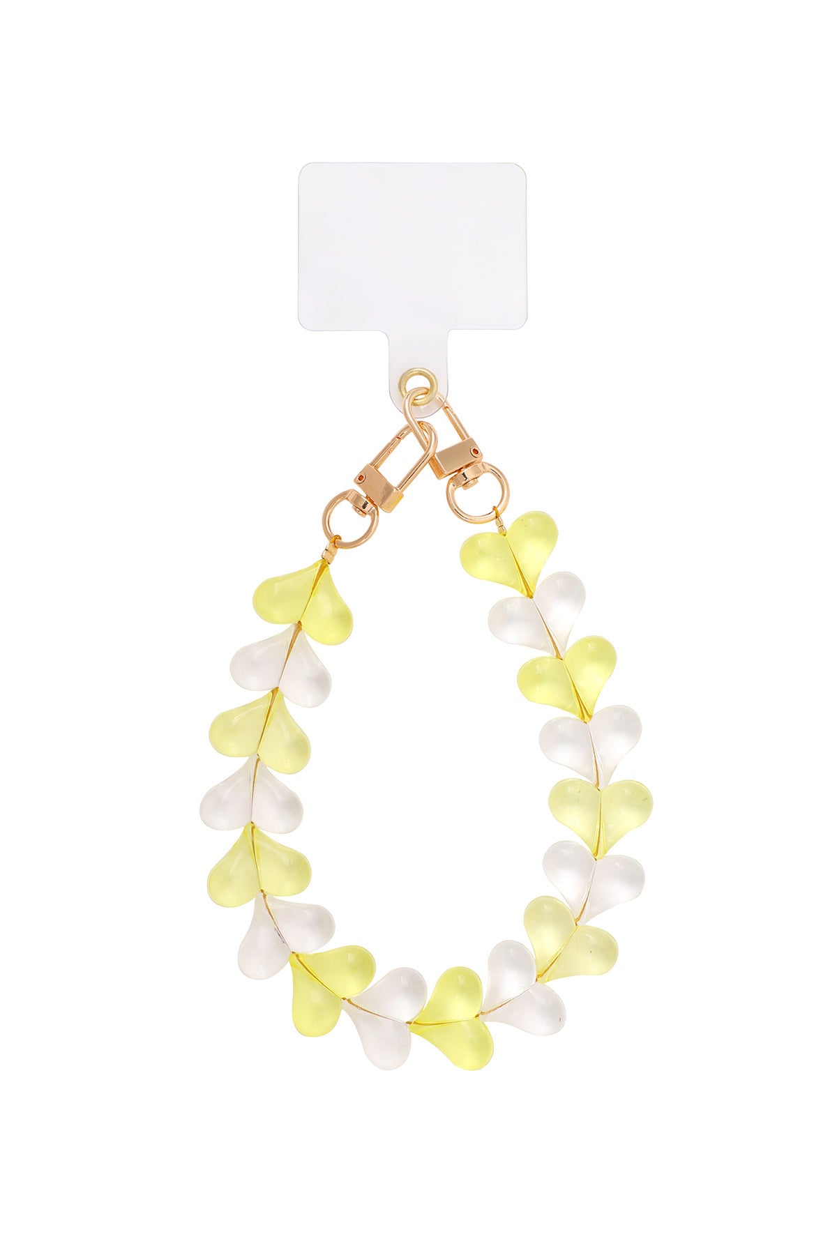 Cordon de téléphone en acrylique avec pendentif cœur – plusieurs coloris – usage quotidien