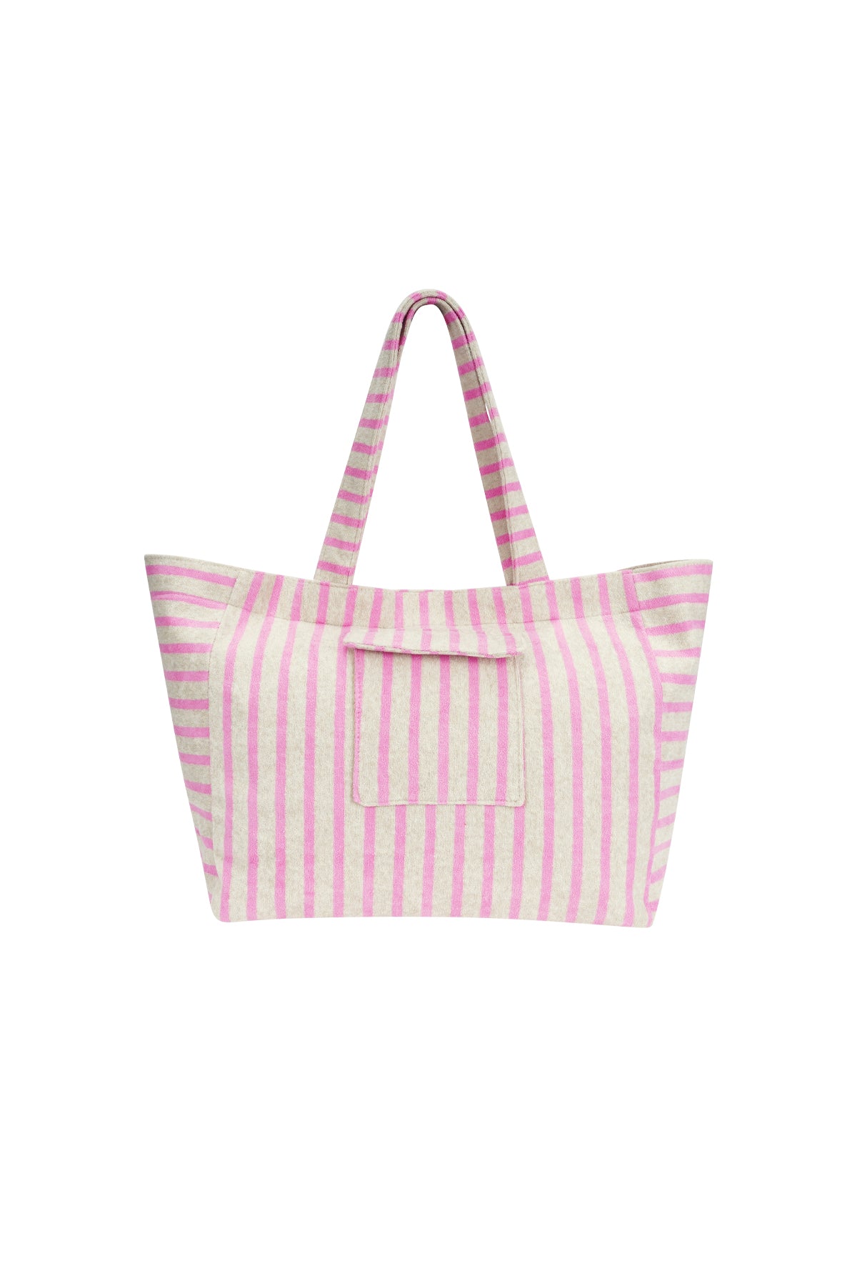 Shopper, 100% polyester, striped – various colors – casual