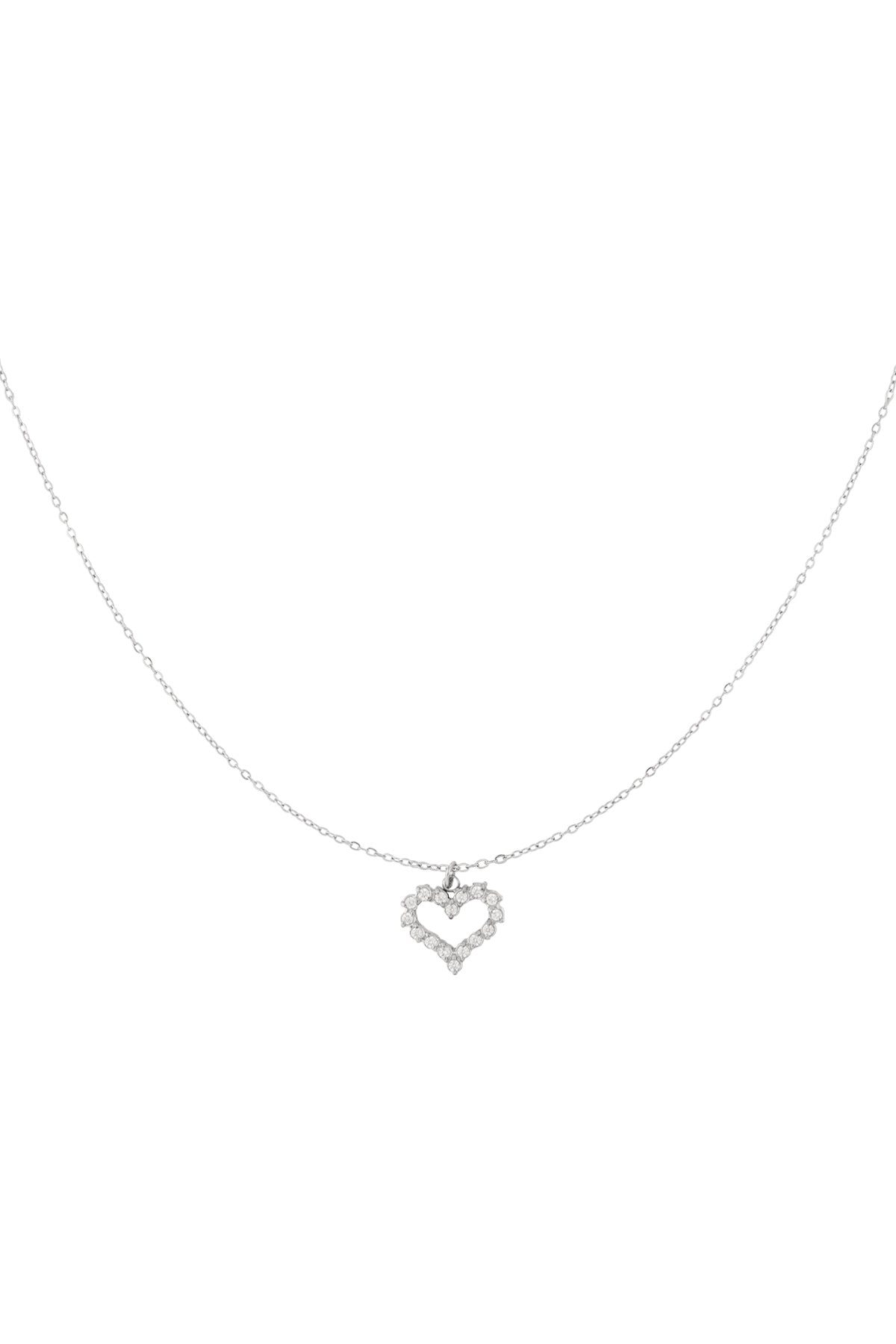 Collier pour femme avec pendentif cœur en acier inoxydable 304 – couleur or