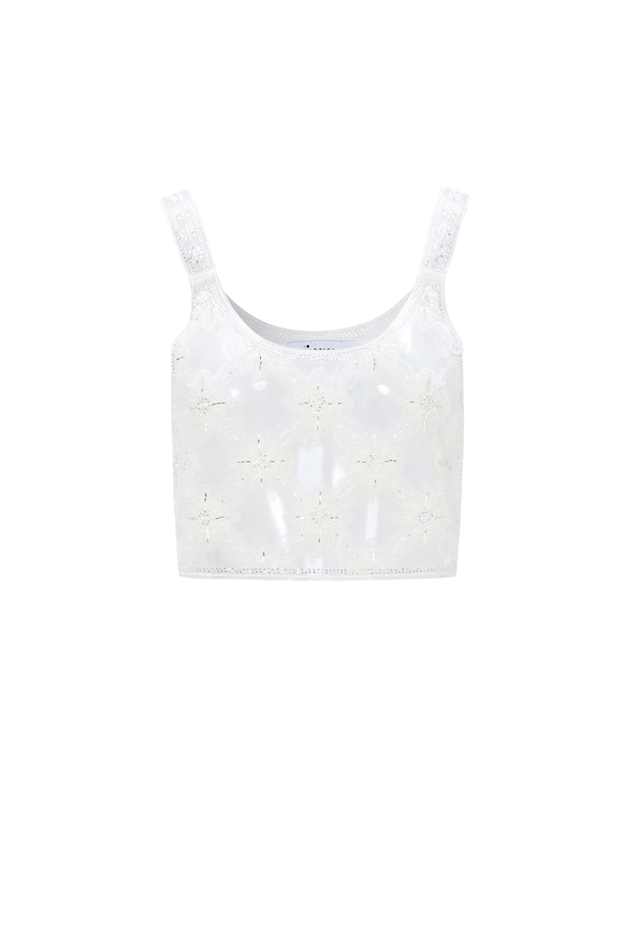 Dames Girls Night Out top met bloemenprint en kanten paneel