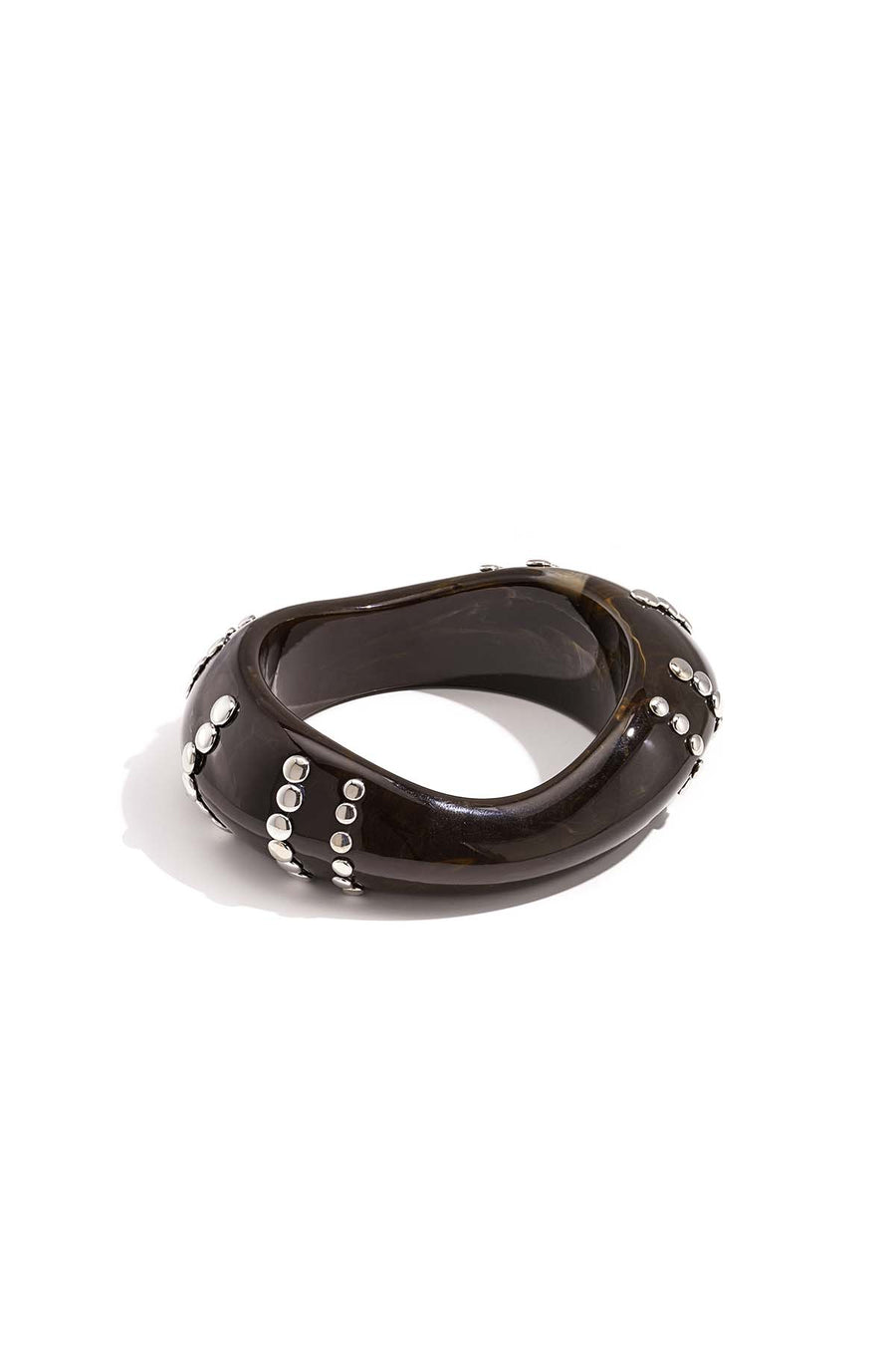 Bracelet jonc pour femme en résine de forme ronde – plusieurs coloris
