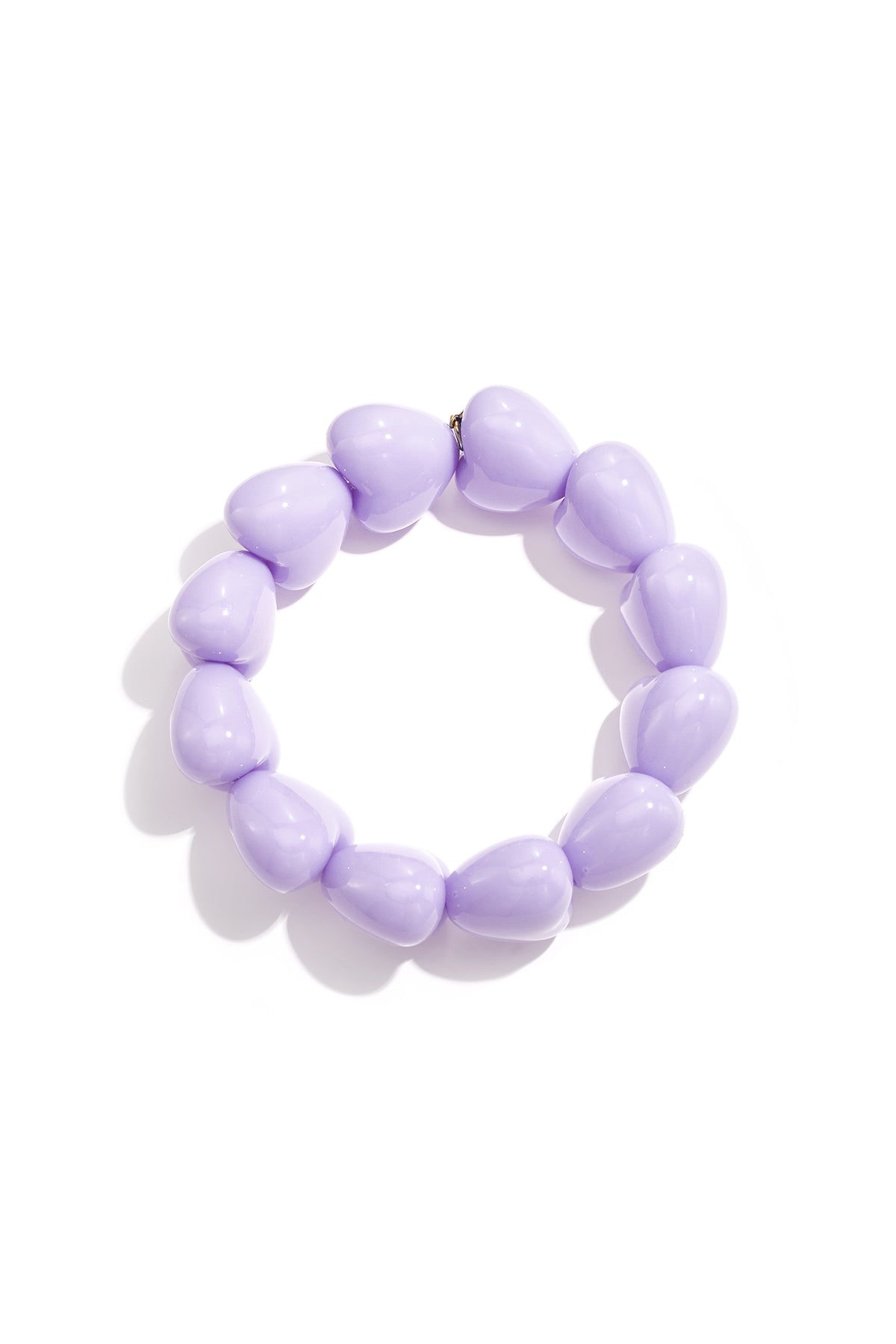 Armband met chunky harten kralen
