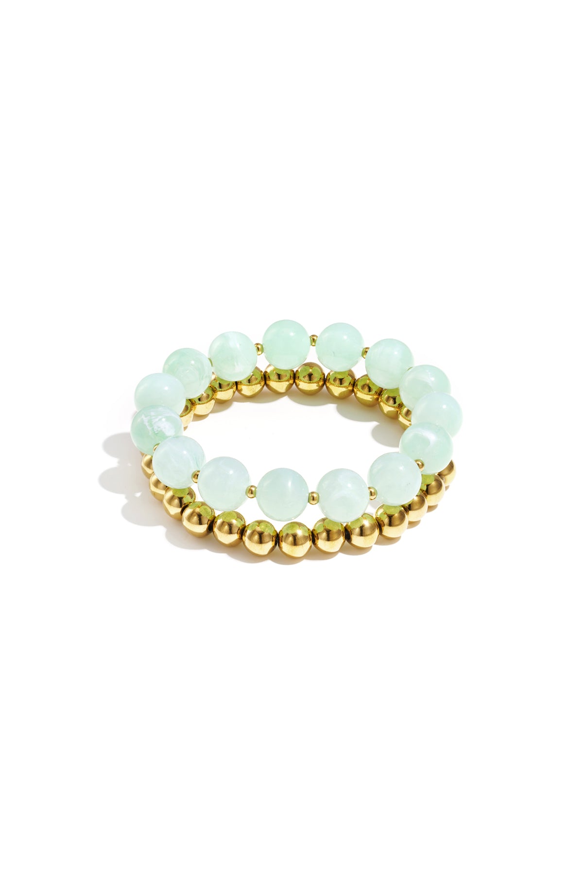 Bracelet perles pour femme en acrylique – multicolore – décontracté