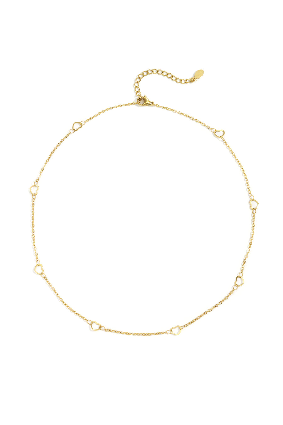 Chaîne à maillons pour femme en acier inoxydable 304 avec pendentif cœur et détails de maillons