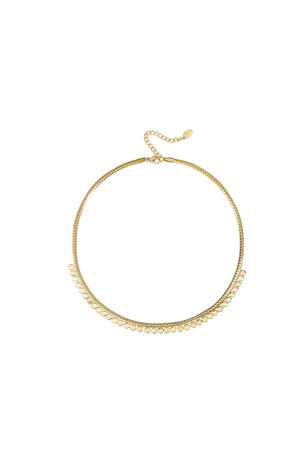 Stainless Steel Dotted Chain for Women – Silver and Gold-Colored