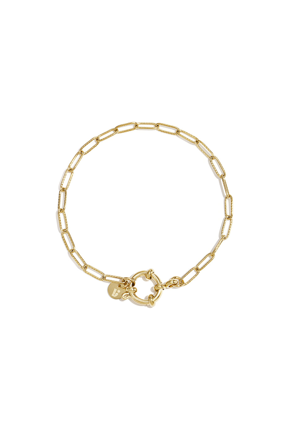 Armband met frontsluiting en ovale schakels