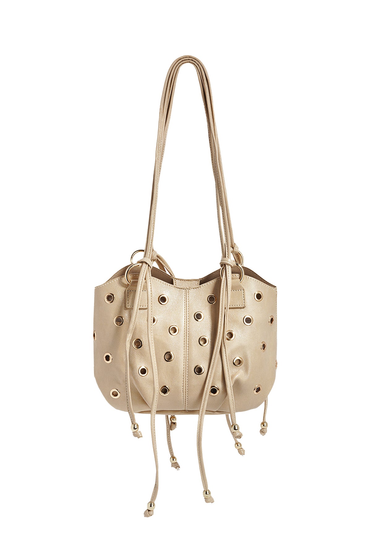 Women's shoulder bag made of 90% PU, 10% metal with a plain design