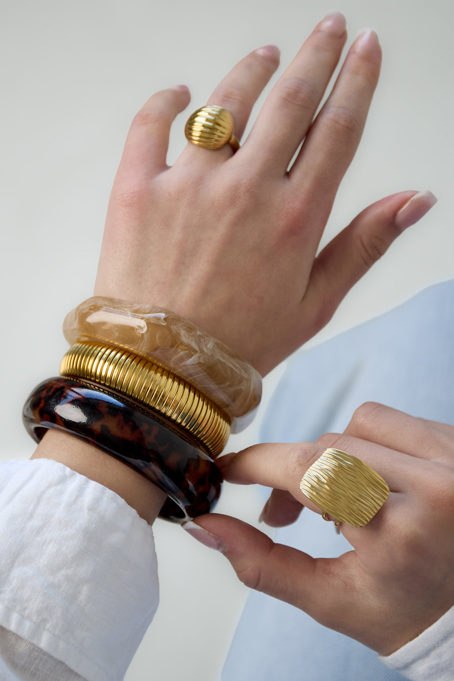 Bracelet jonc pour femme en résine à imprimé animal – marron foncé – décontracté