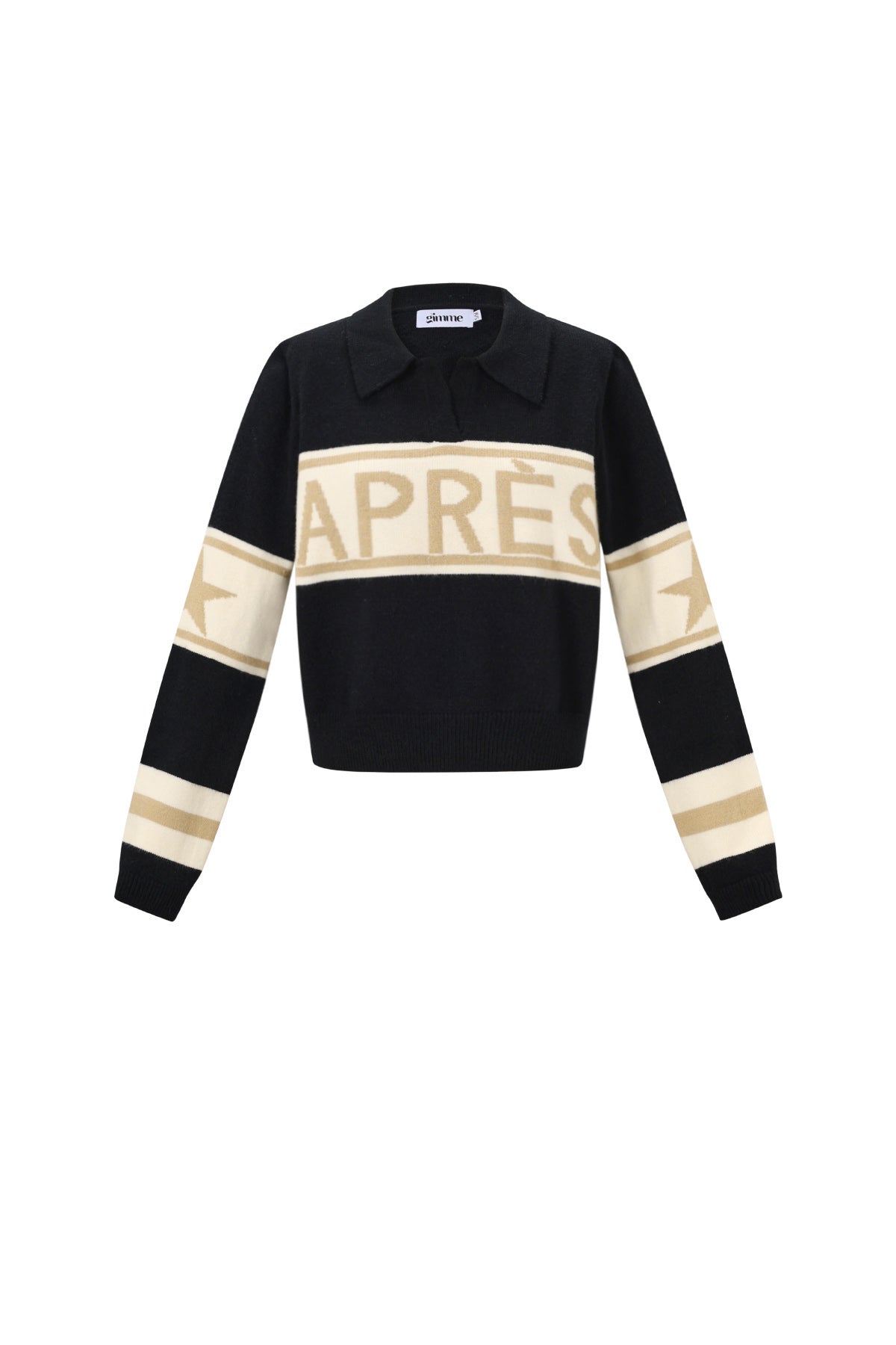 Pull tricot pour femmes avec imprimé texte