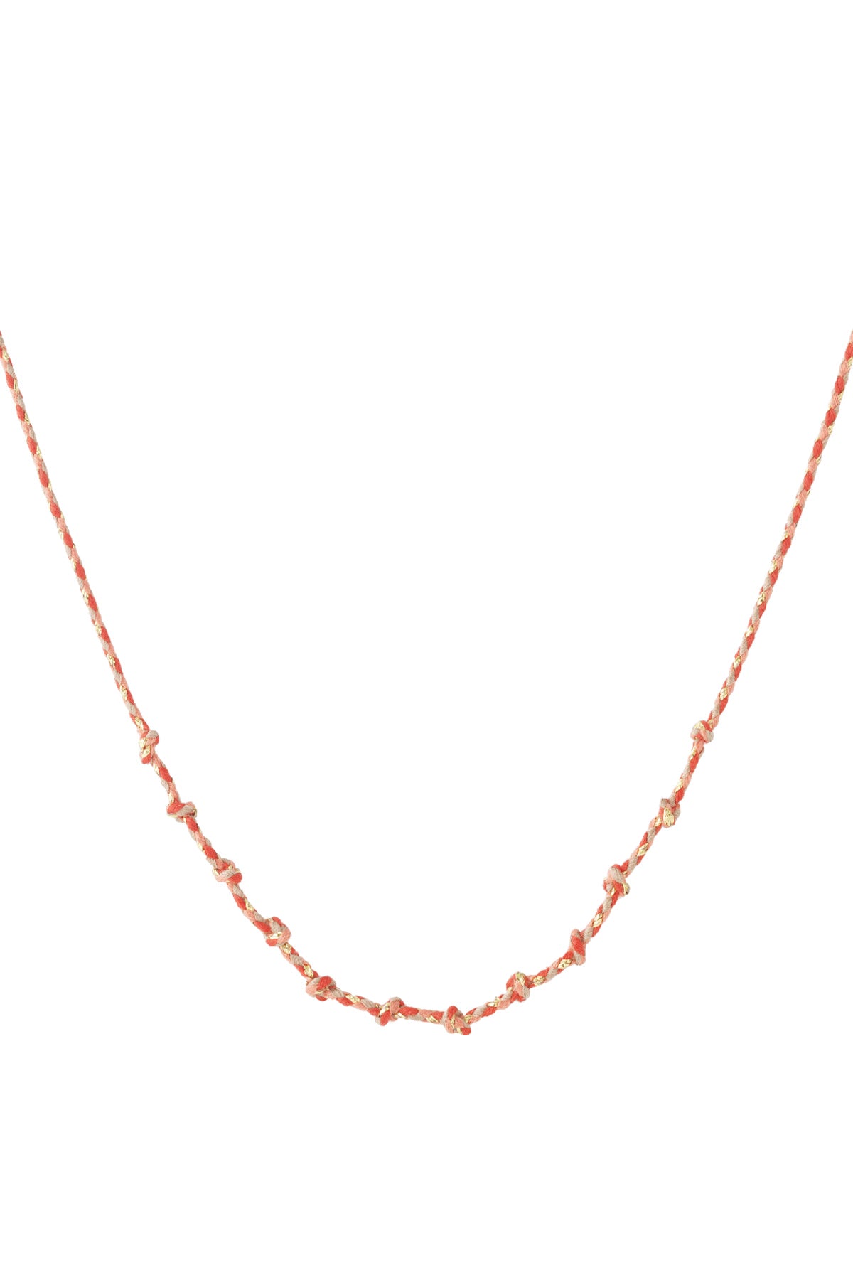 Katoenen swirl ketting DIY