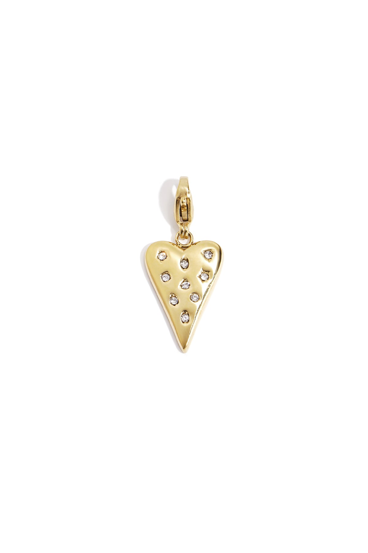 Sieraden bedel hart met steentjes DIY