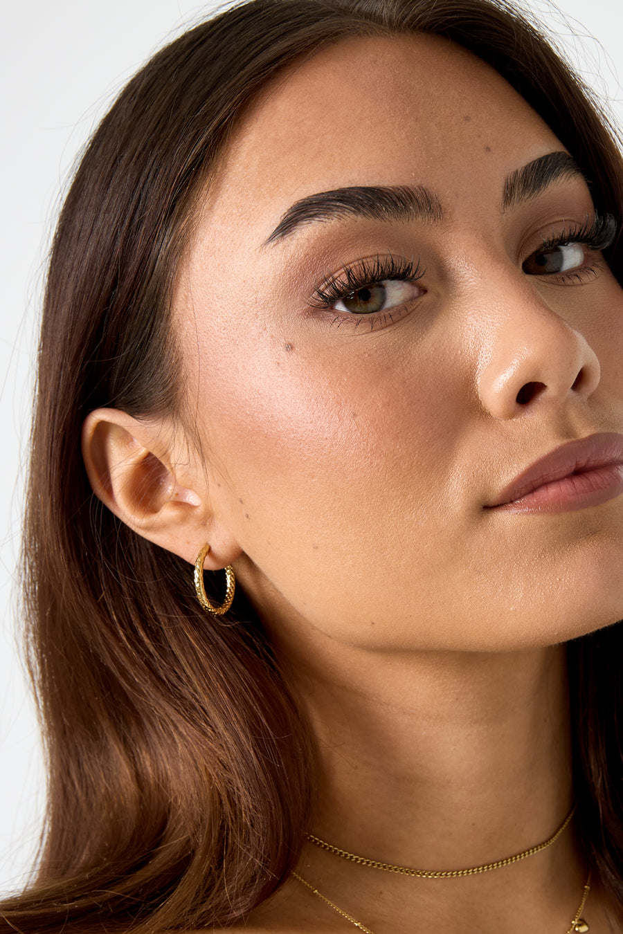 Boucles d'oreilles créoles pour femmes en acier inoxydable – doré et argenté