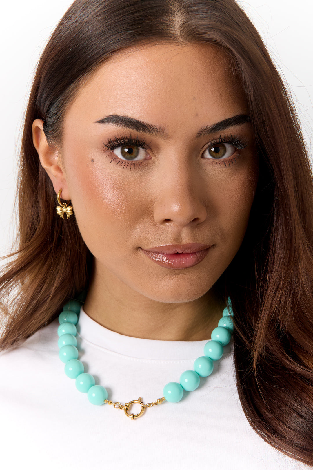 Resin beaded necklace for women - multi-coloured - creative – image 5