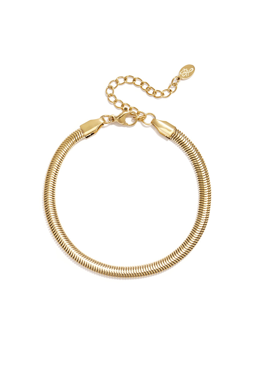 Bracelet à maillons pour femmes en acier inoxydable avec détail maillon – couleur or