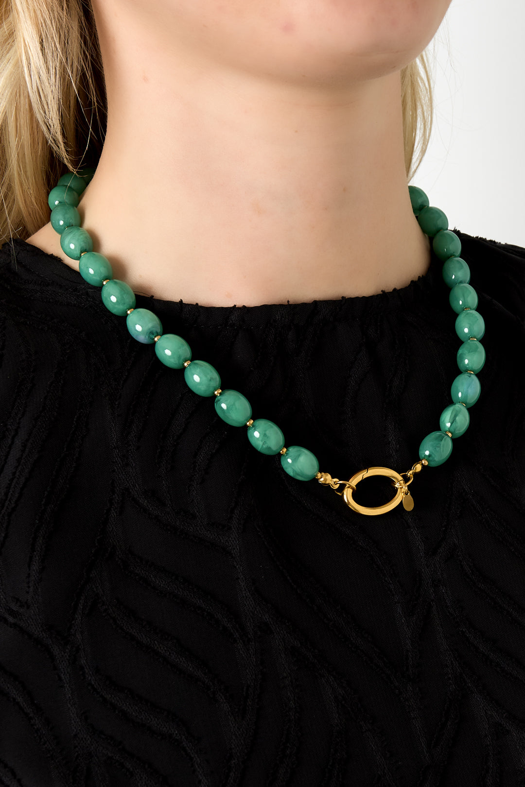 Acrylic Bead Necklace for Women - Multiple Colors - Casual – image 3