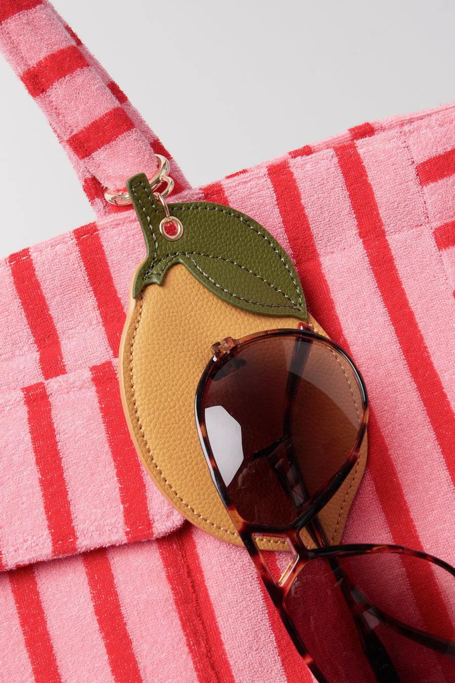 Sac bandoulière en PU avec motif fruits – jaune – décontracté pour tous les jours