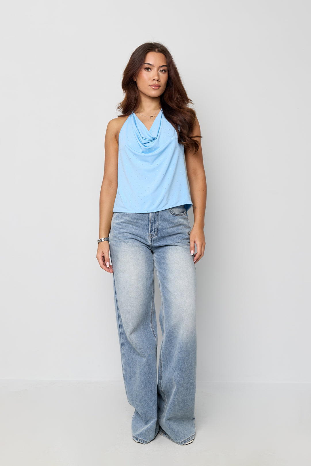 Dames Sunkissed top met strassdetail – productfoto 9