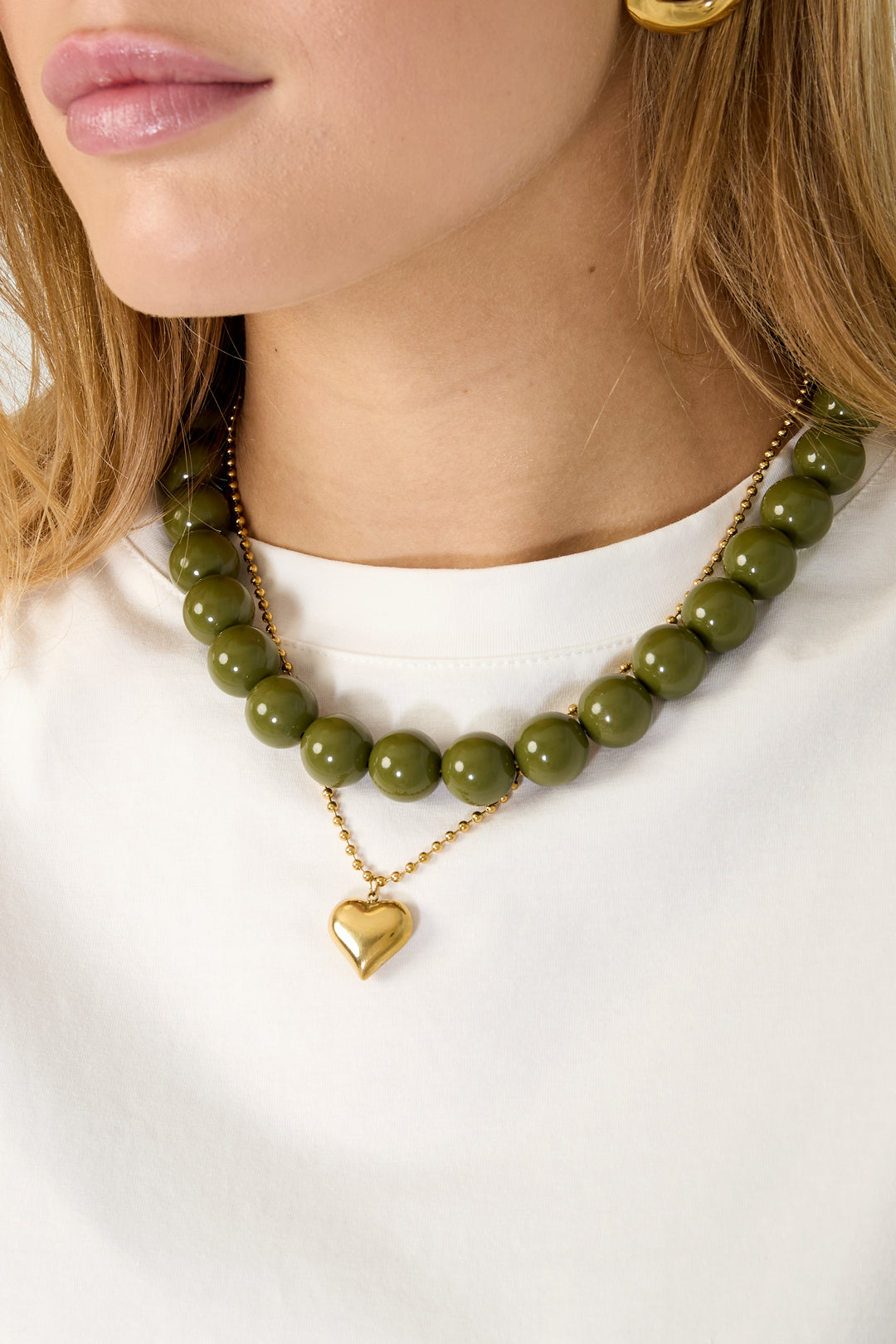 Collier de perles pour femmes en résine – multicolore – créatif – photo 6
