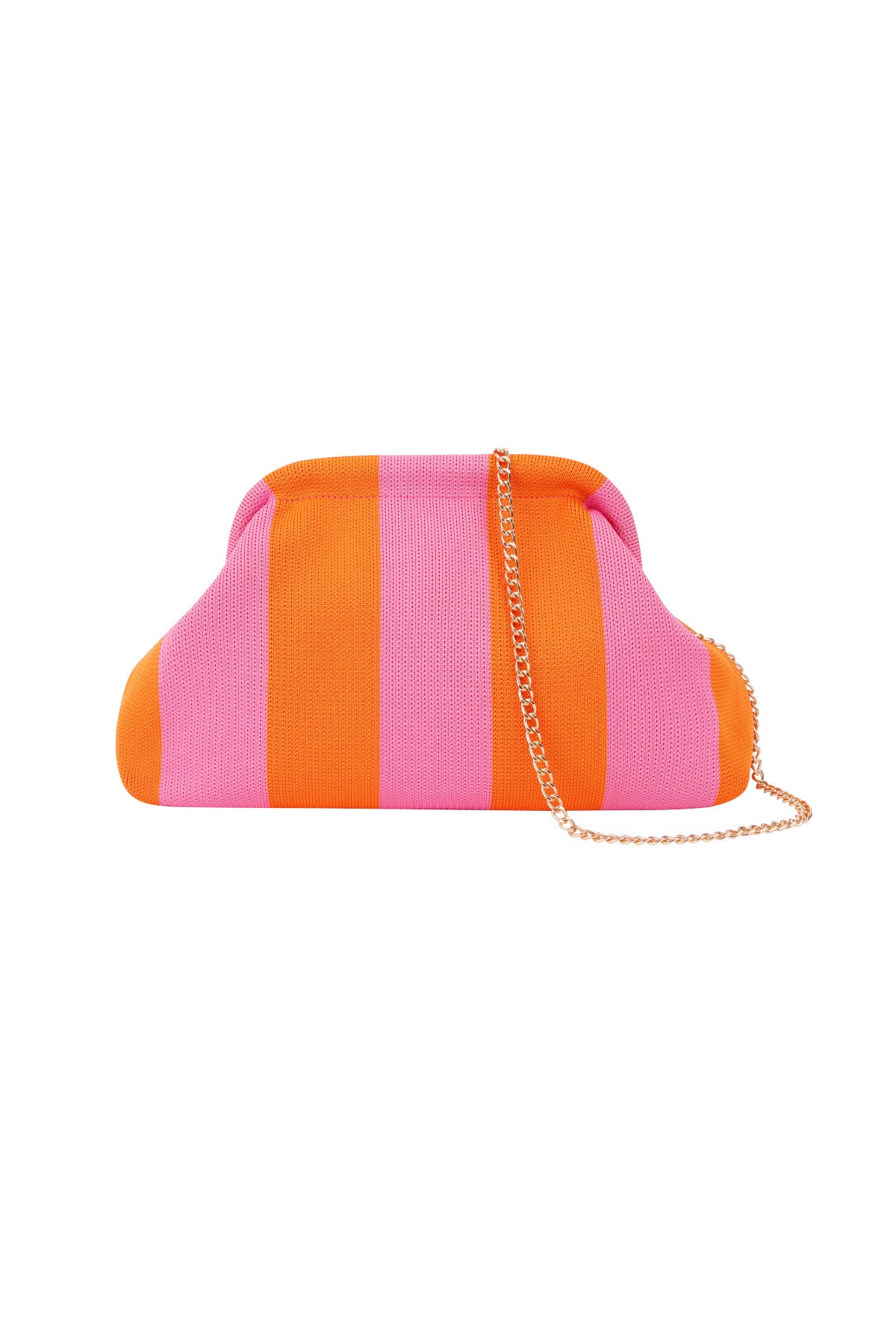 Women's 100% polyester crossbody bag with stripes and braided detail with open top
