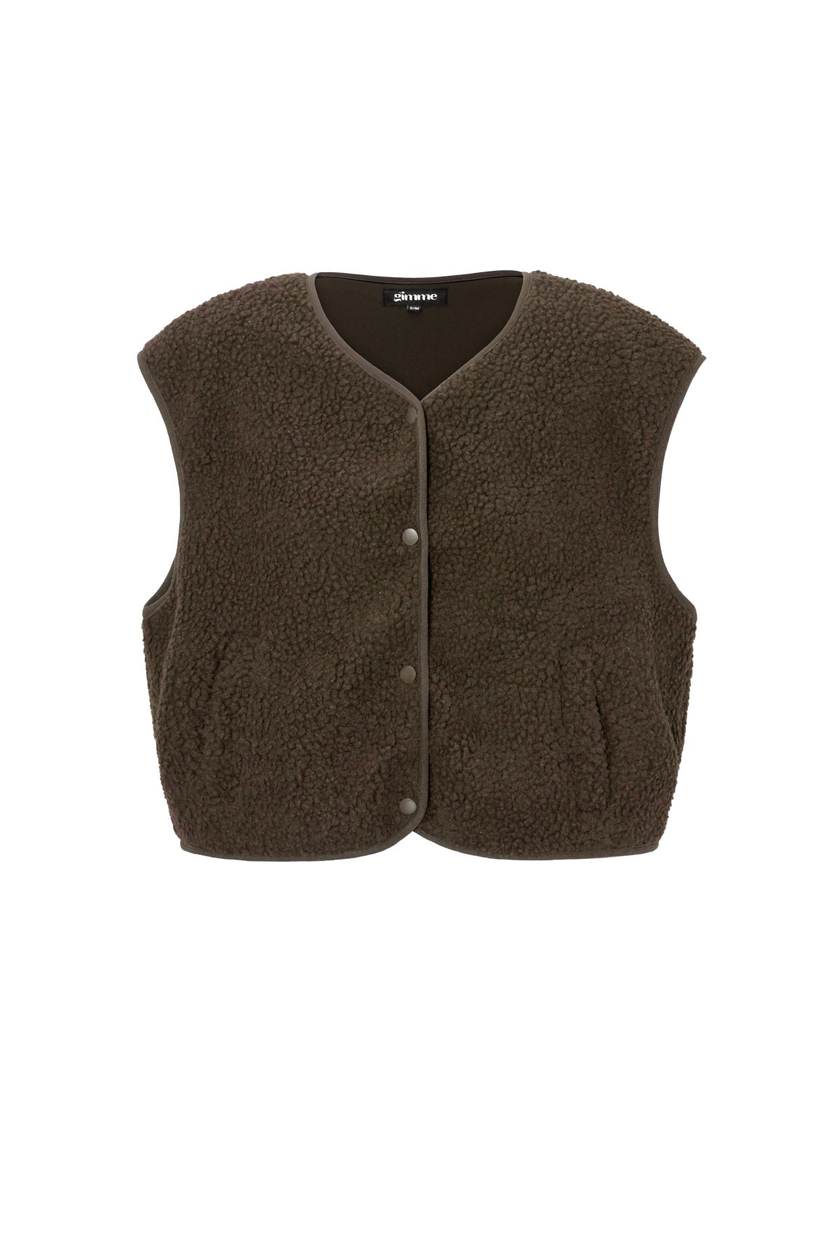 Women's waistcoat with round neck and slim fit – image 22