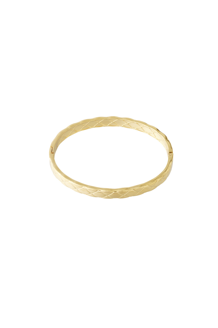 Bracelet jonc pour femme en acier inoxydable – coloris or et argent