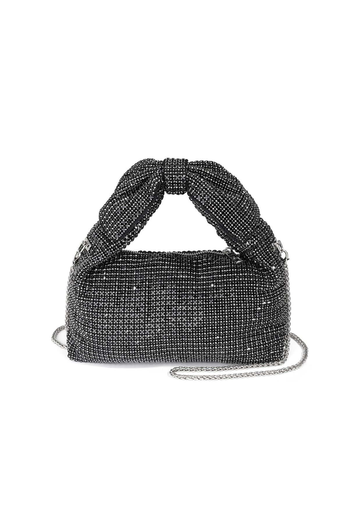 Sac à main pour femme en polyester avec nœud décoratif – plusieurs coloris