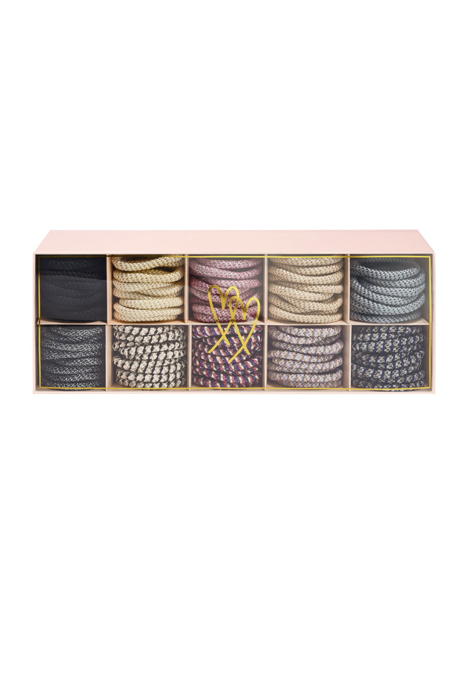 Chouchou en polyester aux couleurs mélangées – minimaliste