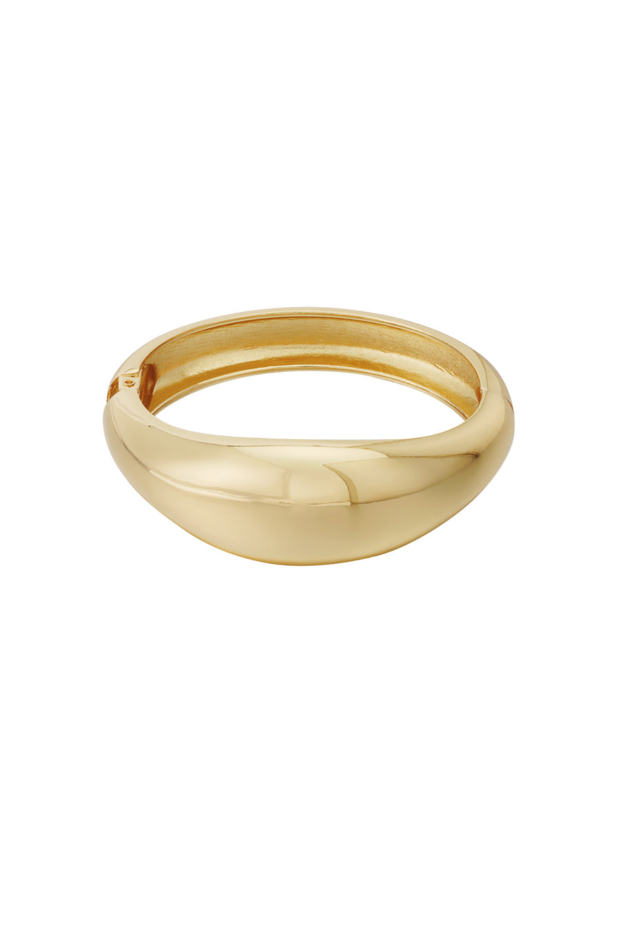 Manchette pour femme en alliage métallique avec forme organique – couleur or