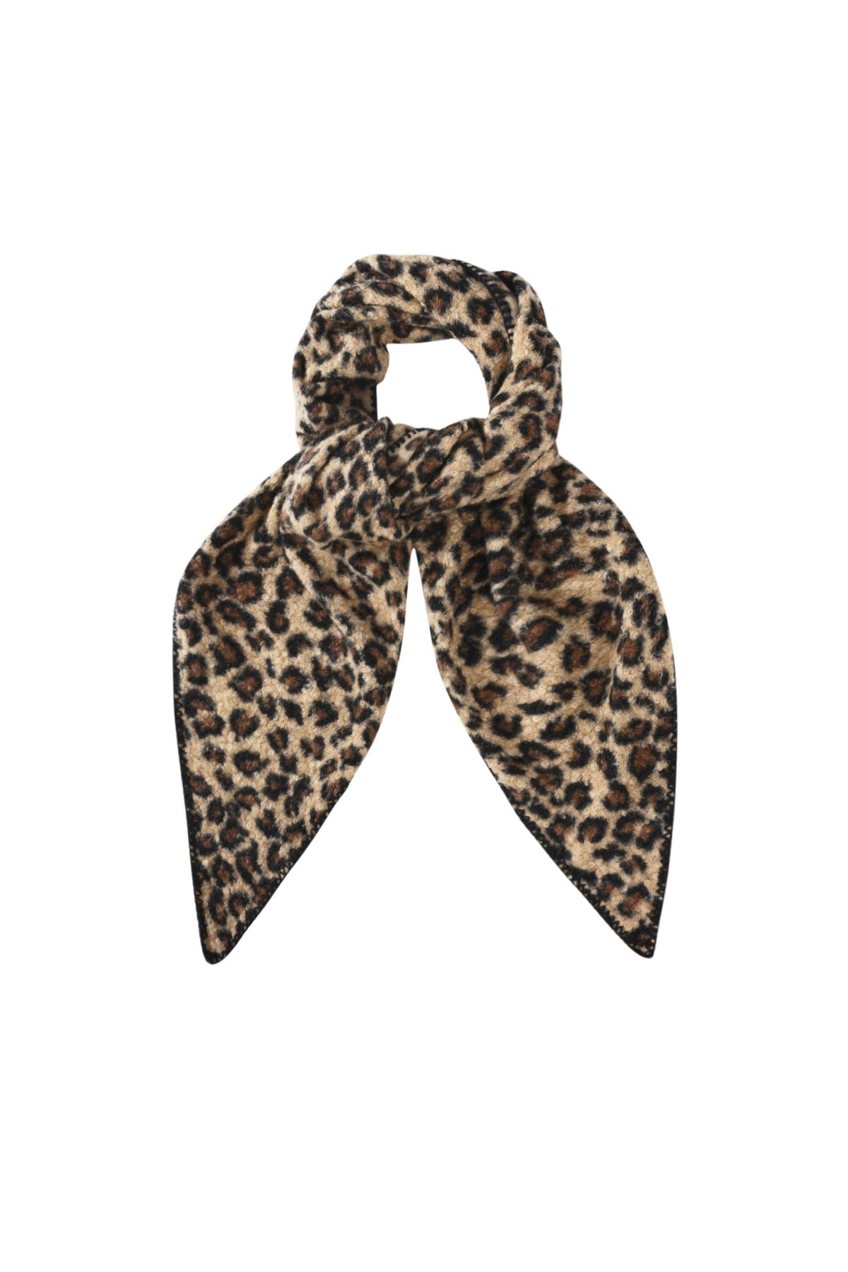 Écharpe d'hiver pour femme 100 % polyester imprimé léopard