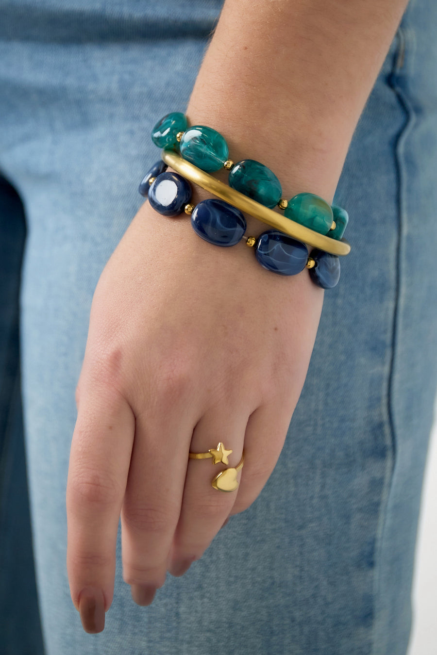 Bracelet de perles en acrylique pour femmes – plusieurs couleurs – décontracté