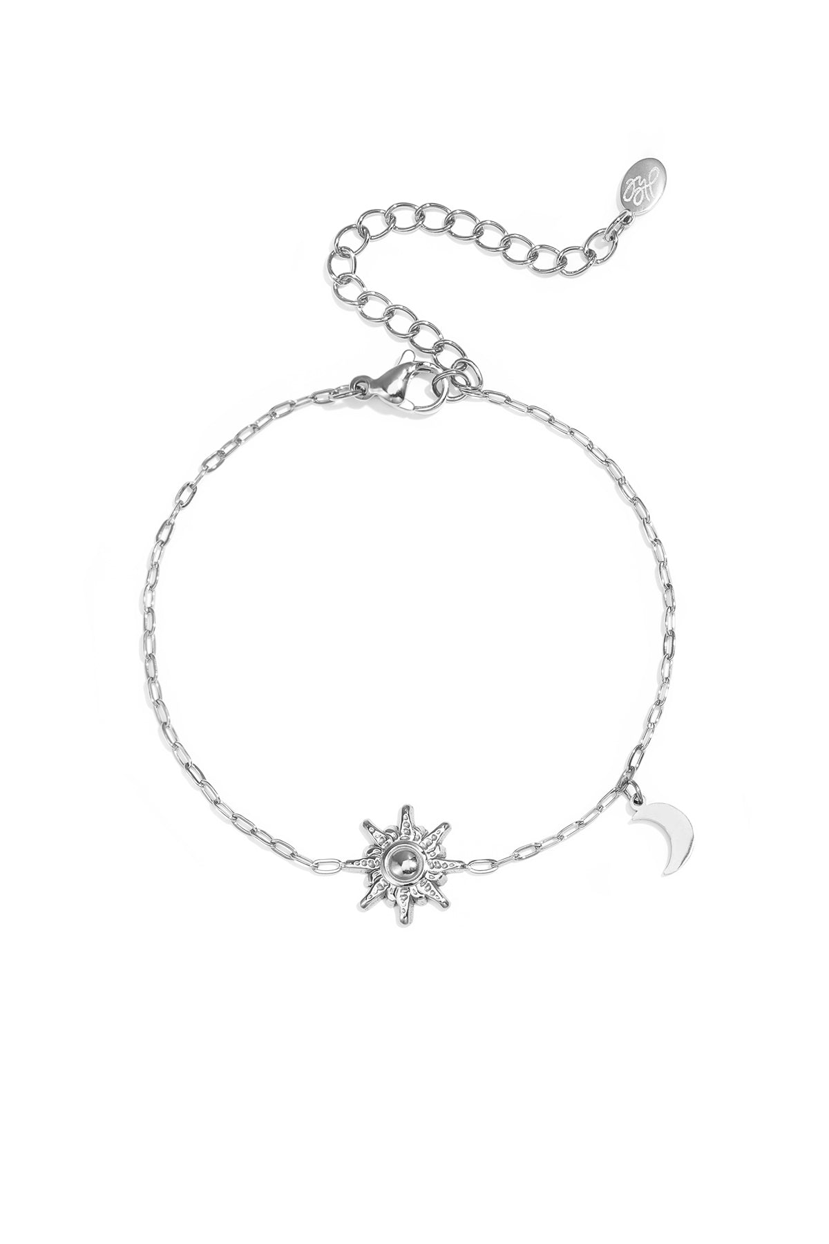 Roestvrijstalen bedelarmbanden met zonnemotief, casual, eenvoudig en voor dagelijks gebruik, damessieraden