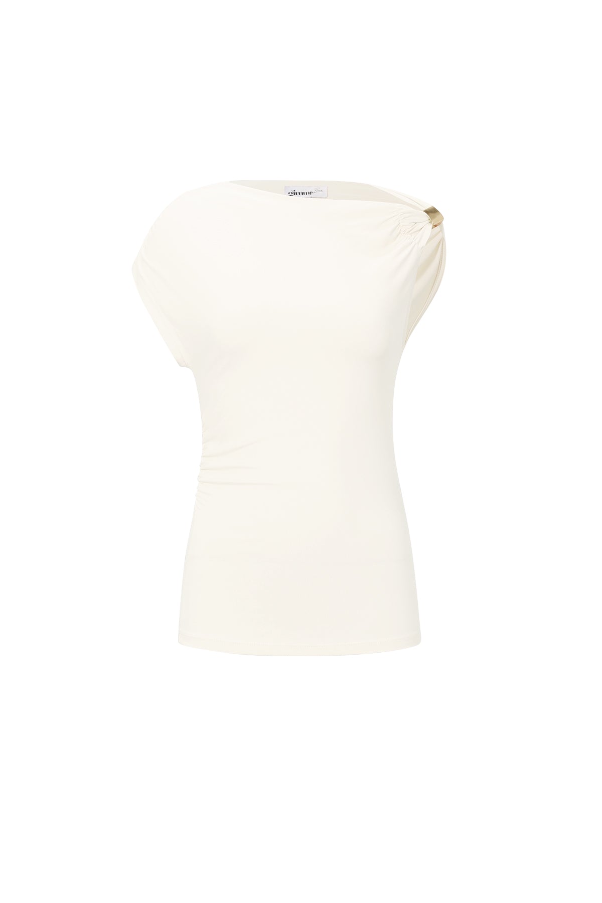 Dames off-shoulder top van gebreid nylon in drie kleuren – productfoto 8