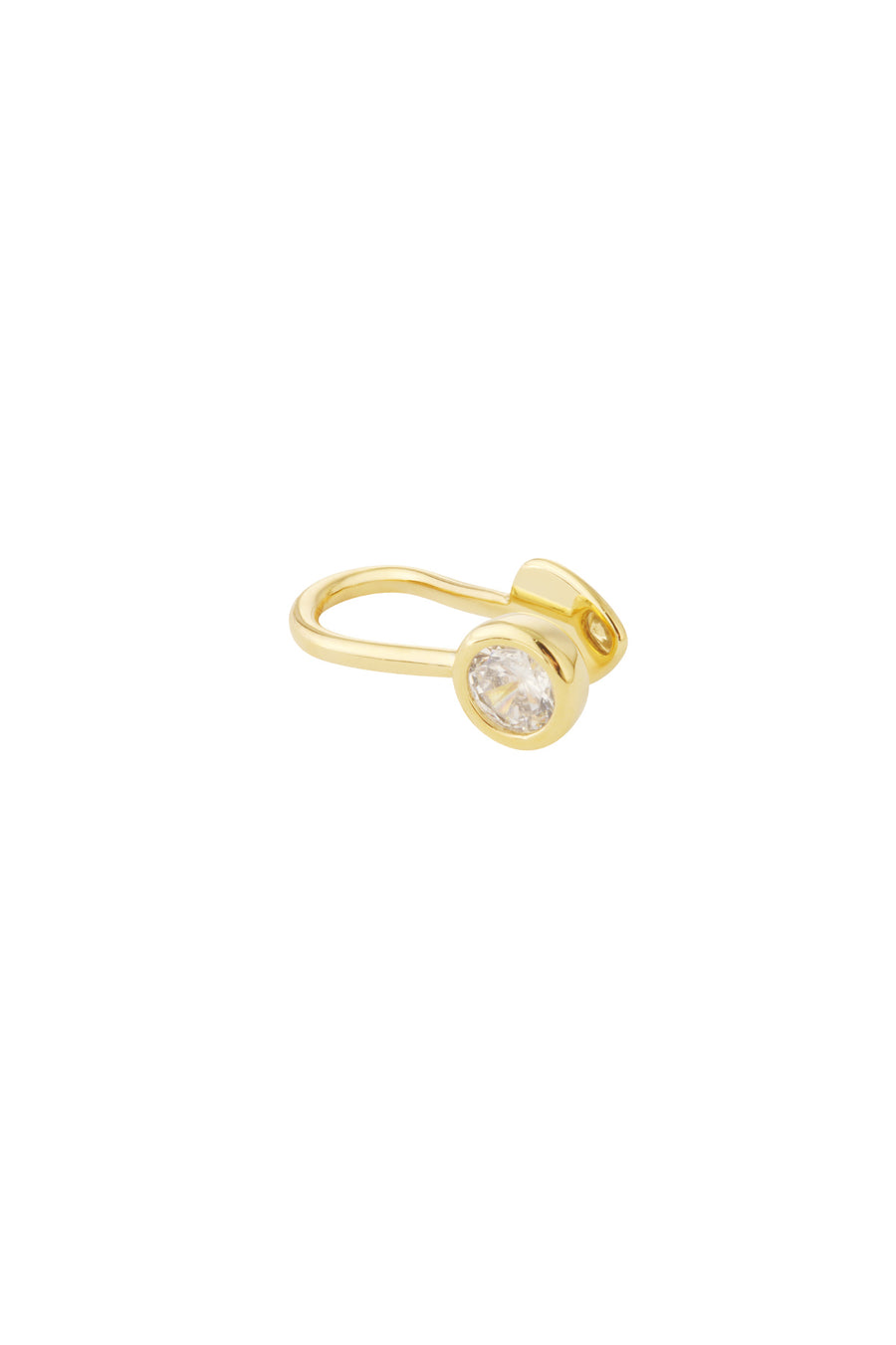 Boucle d'oreille cuff en cuivre de forme organique pour femmes – couleur or et argent