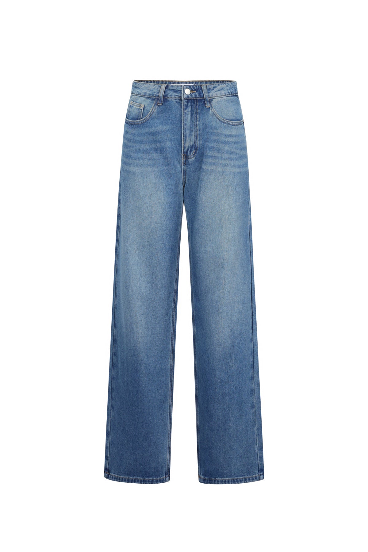 Dames Heartless denim broek van geweven katoen