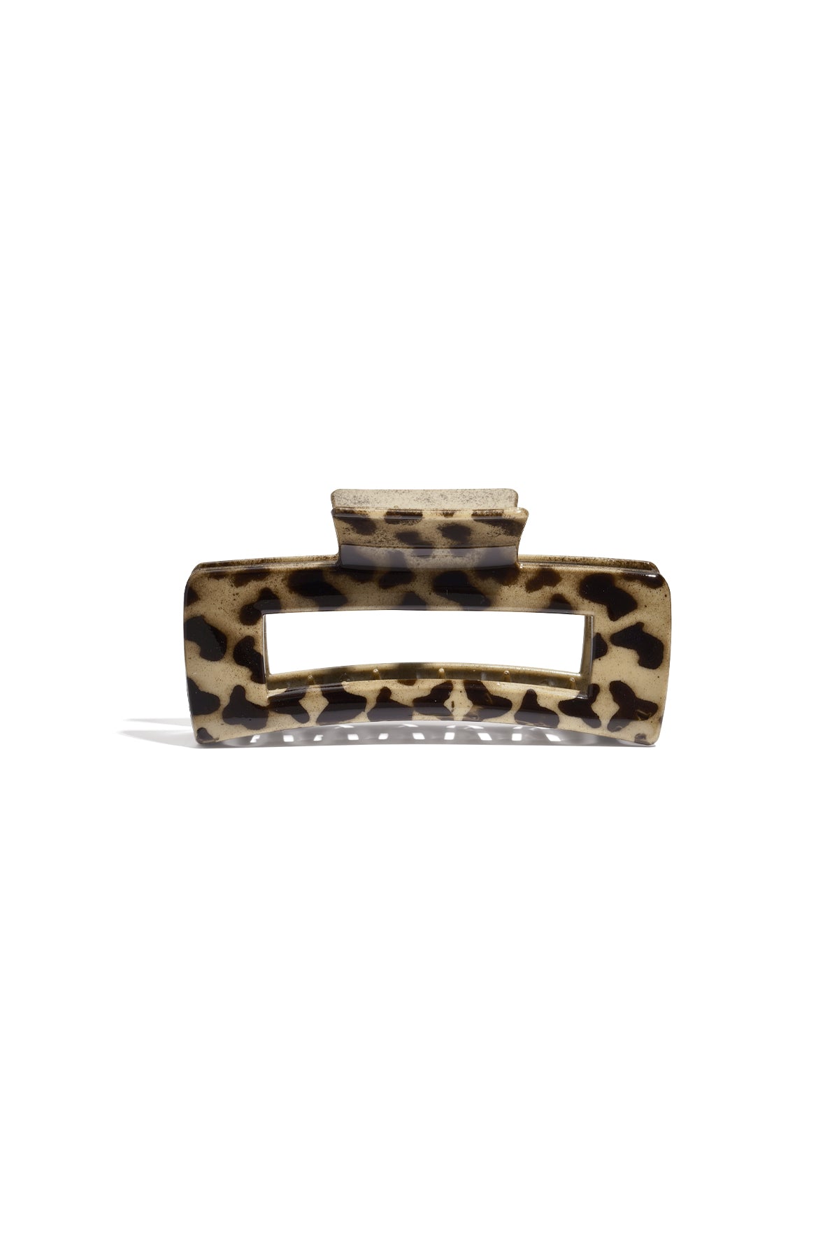 Dames haarklem met luipaardprint van 10,5 cm