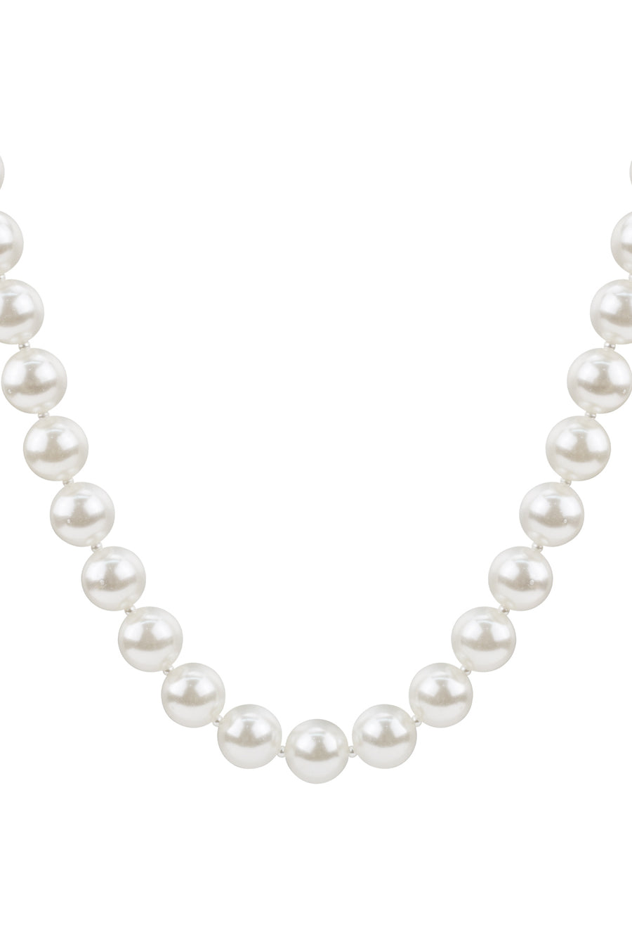 Collier de perles fantaisie pour femme - blanc - décontracté pour un usage quotidien