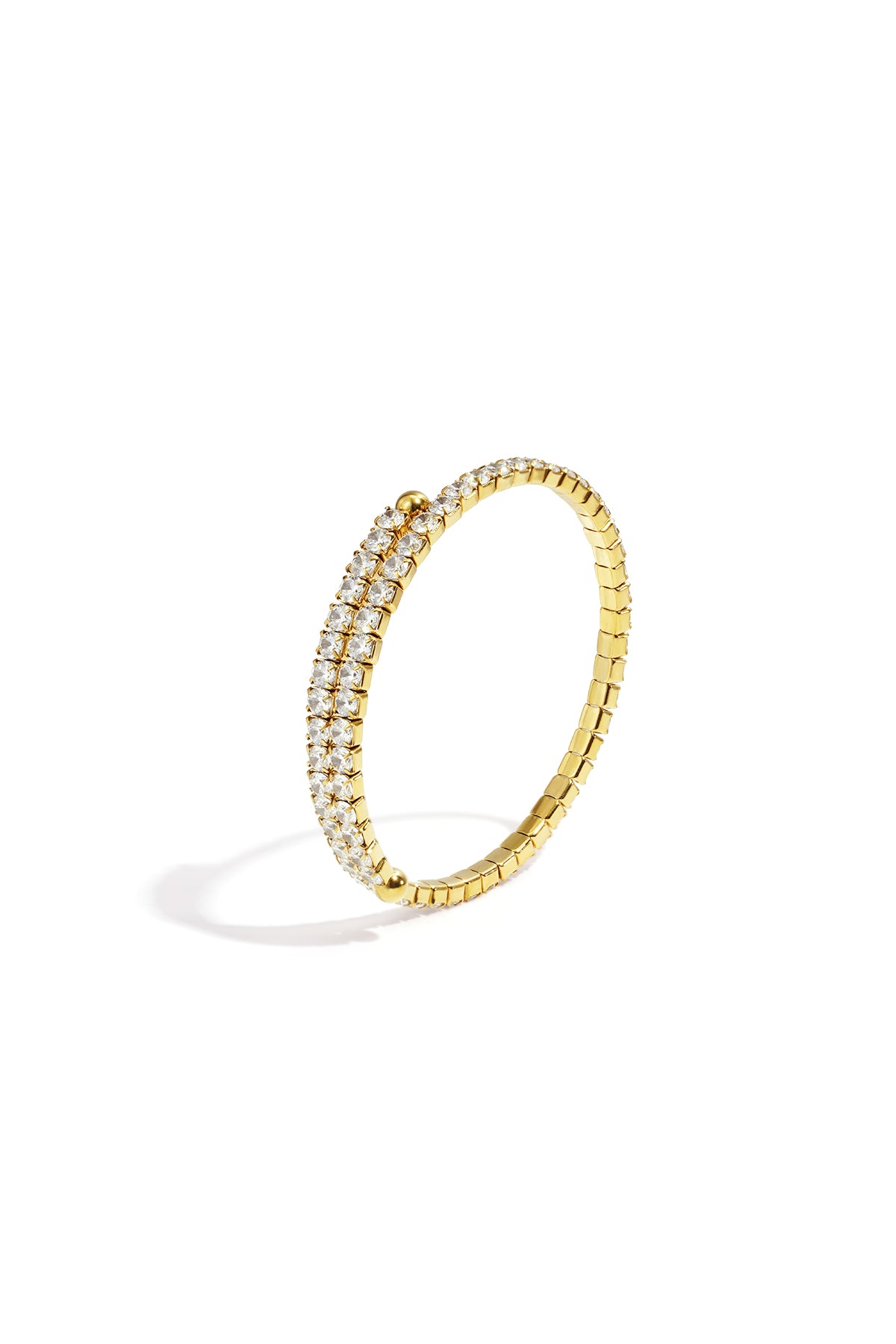 Women's Stainless Steel Cuff Bracelet - Gold-colored