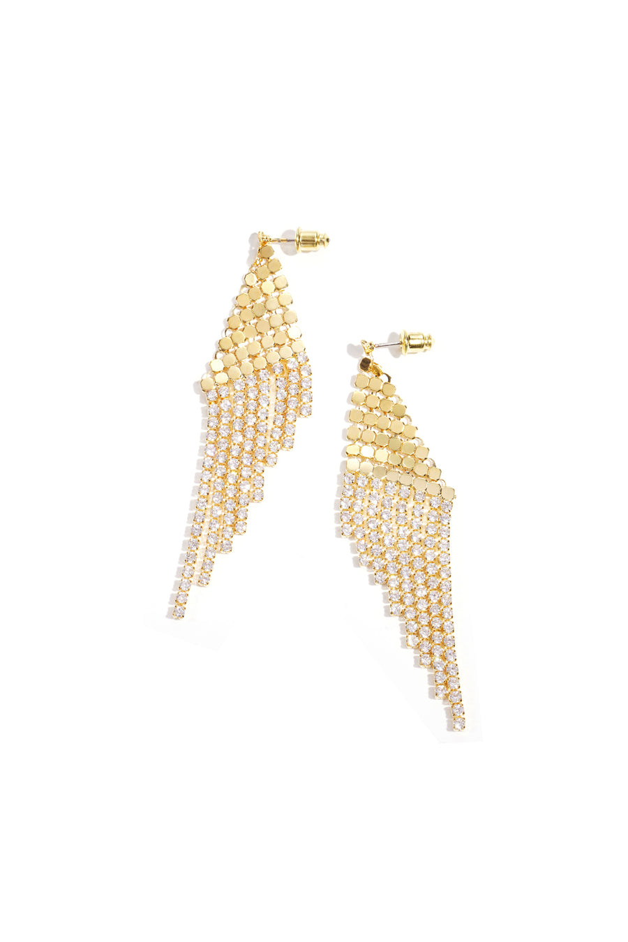 Boucles d'oreilles de fête pour femmes en cuivre de forme organique – couleur or et couleur argent