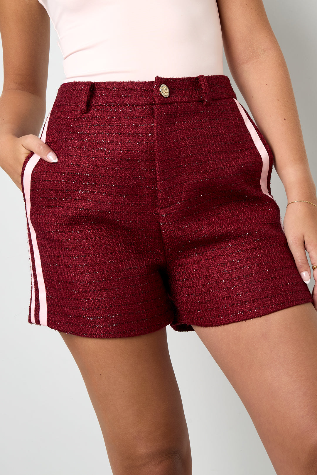 Short pour femmes à motif à carreaux – photo 2