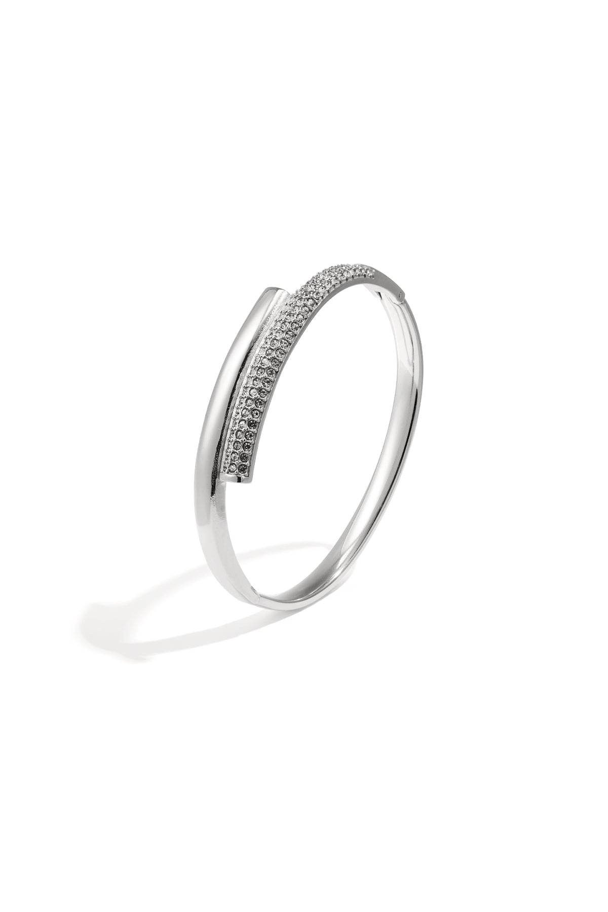 Bracelet jonc rond en acier inoxydable pour femmes – plusieurs coloris