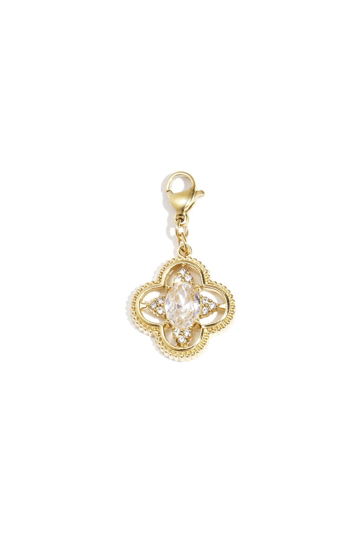 Sieraden bedel klaver met stenen DIY