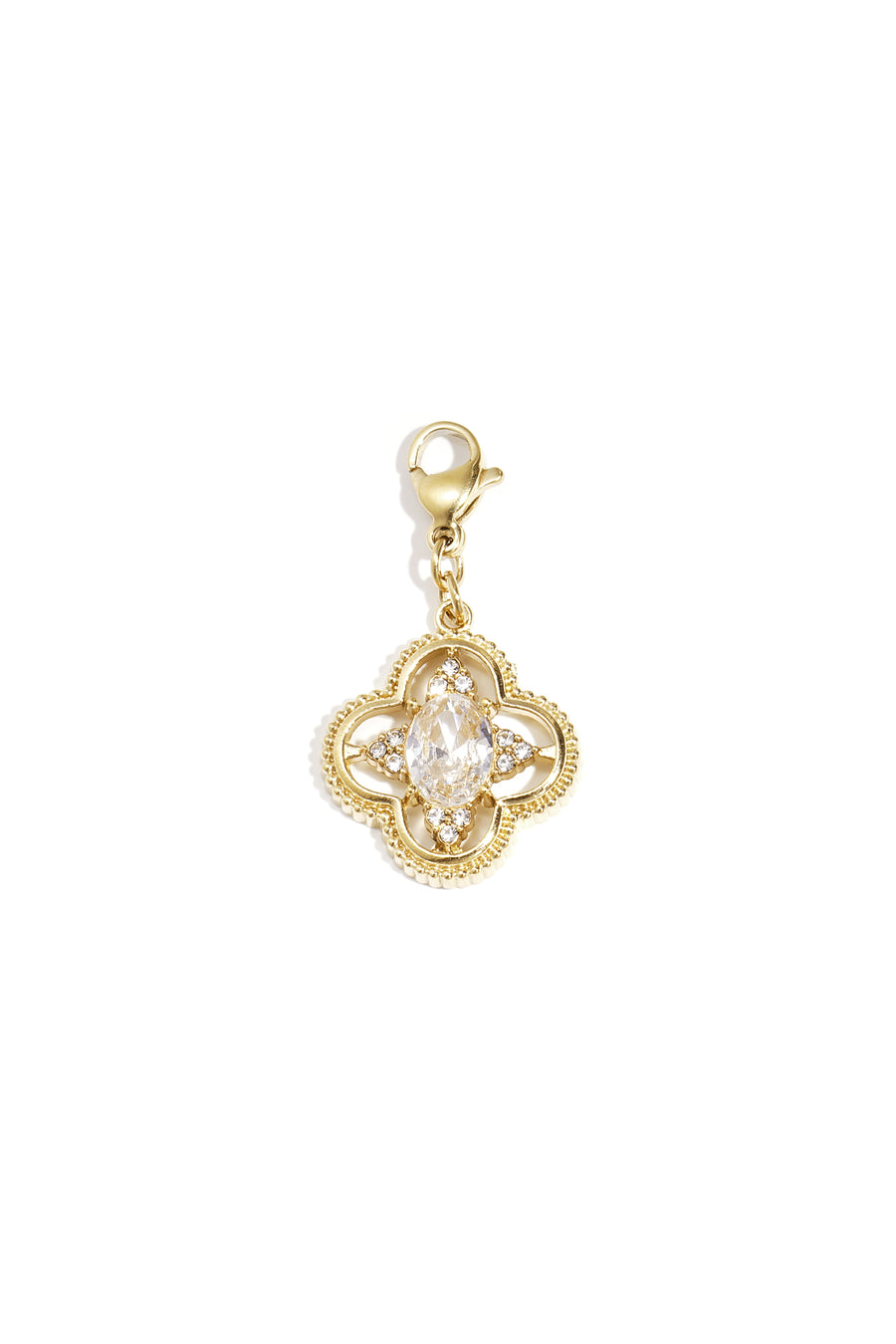Sieraden bedel klaver met stenen DIY