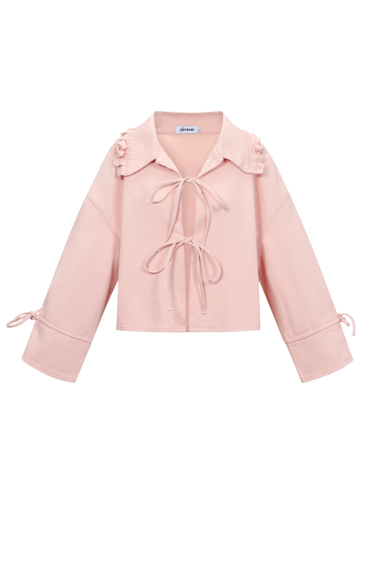 Dames Kiana jacket van katoen met strikdetail