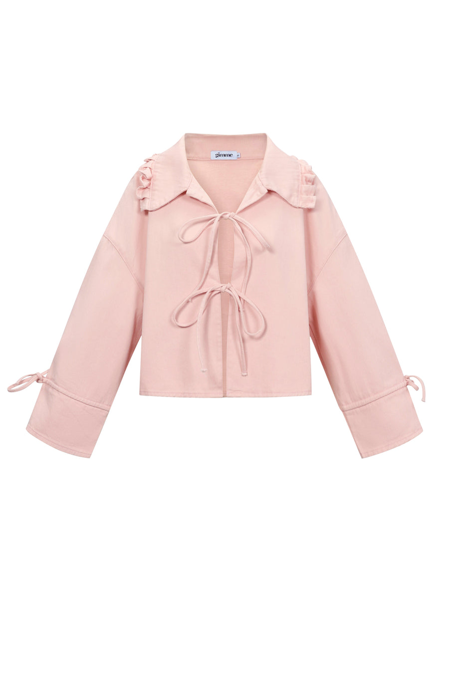 Dames Kiana jacket van katoen met strikdetail