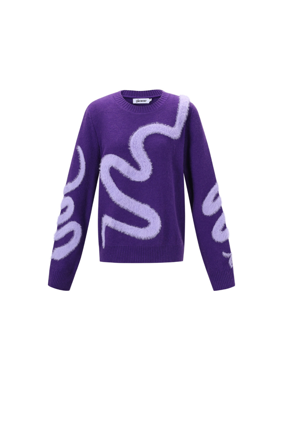 Pull en maille contrasté pour femmes