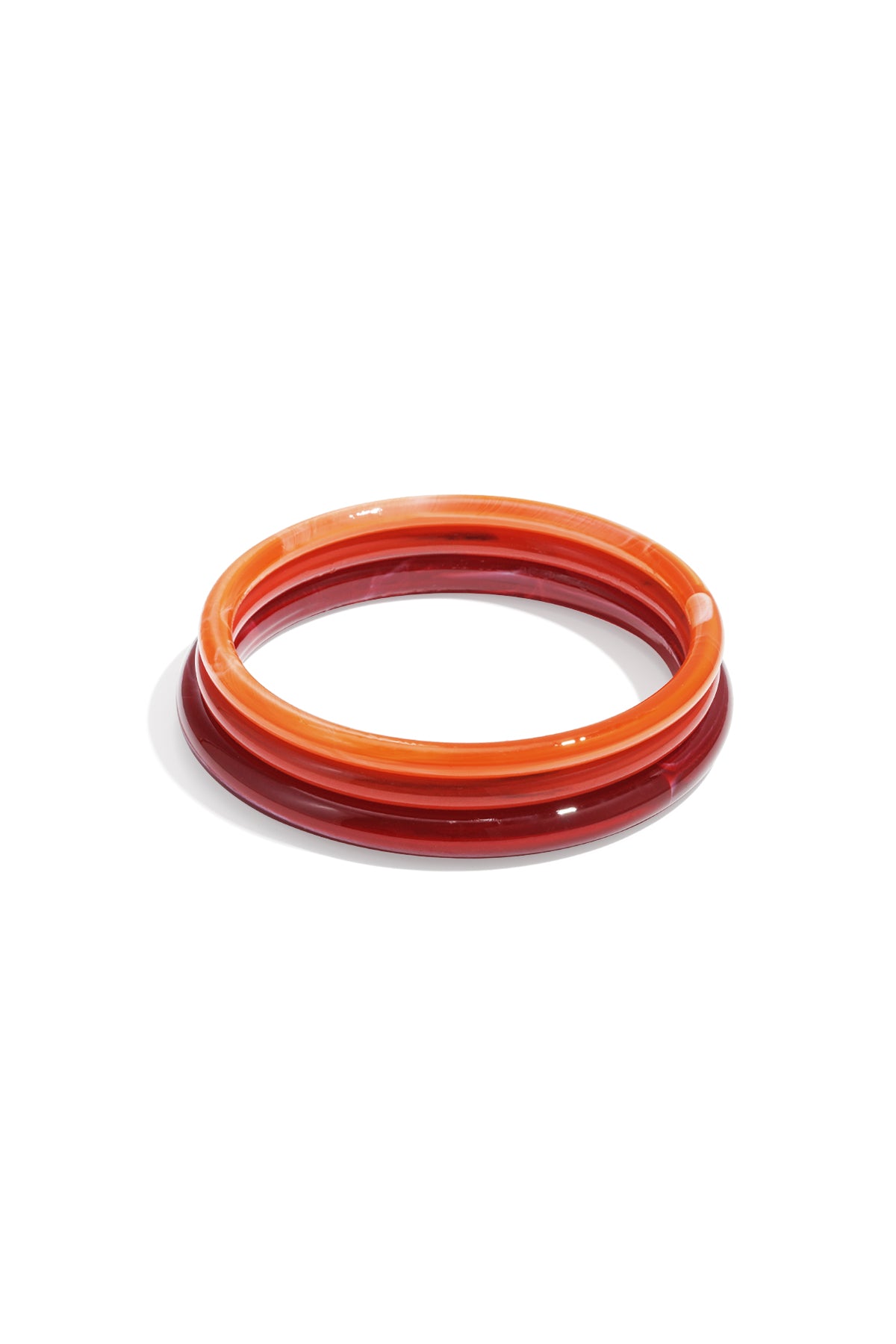 Bracelet jonc en acrylique pour femmes, motif uni – plusieurs couleurs