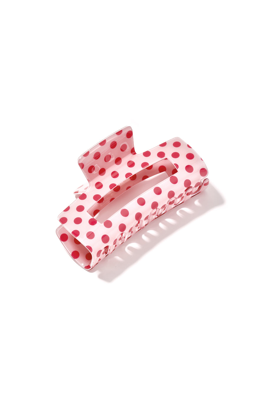 Pince à cheveux en PVC à pois – couleurs variées – au quotidien