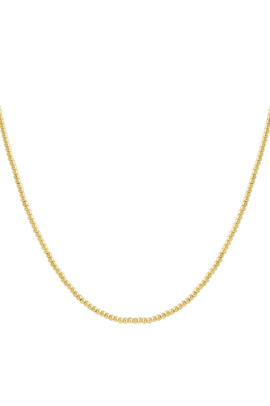 Collier de perles pour femmes en acier inoxydable – doré et argenté