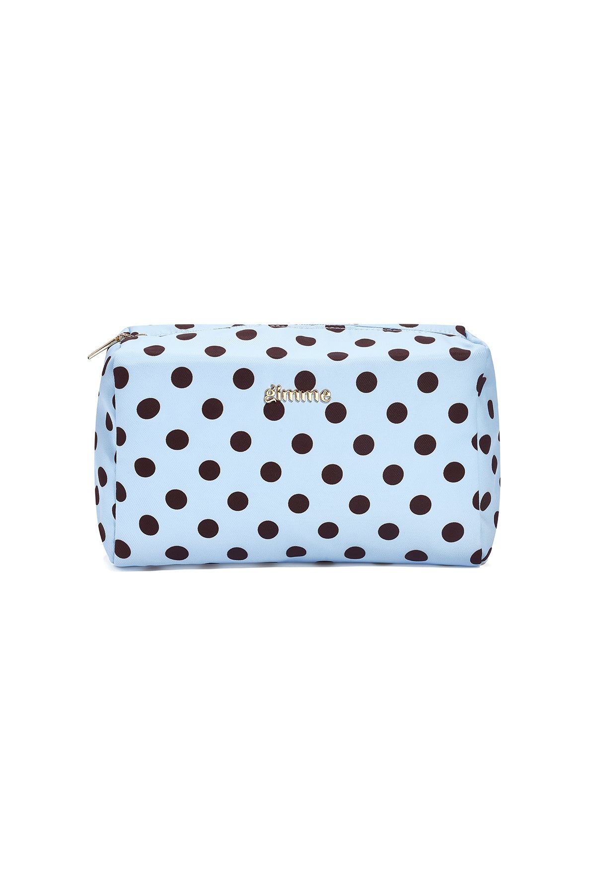 Trousse de maquillage 100 % polyester à pois – plusieurs coloris